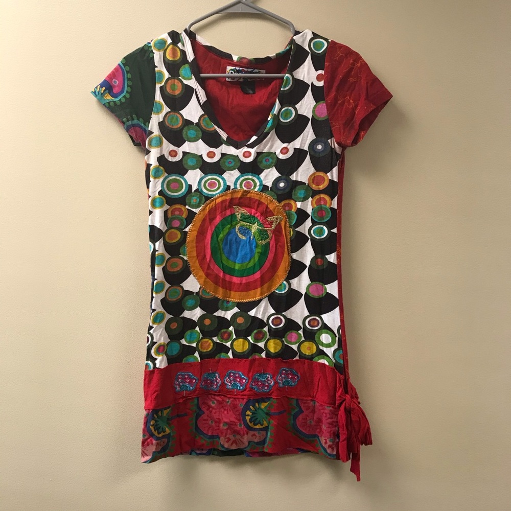 Desigual short sleeve top in size small